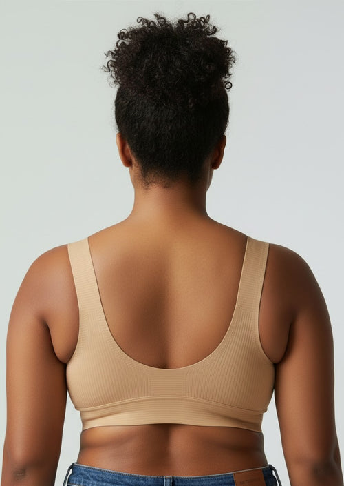 Yaco™ Wireless Ribbed Push-Up Bra | Seamless Everyday Comfort