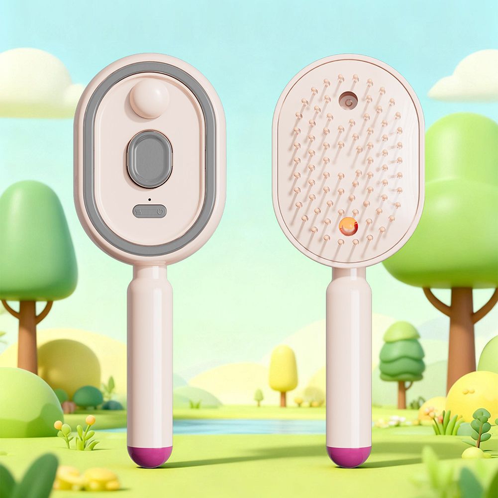 YACO SteamGlow Electric Scalp Massage & Straightening Brush
