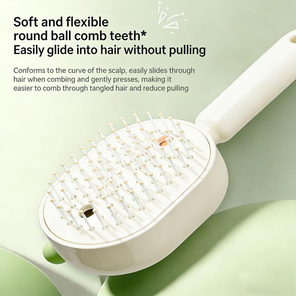 YACO SteamGlow Electric Scalp Massage & Straightening Brush