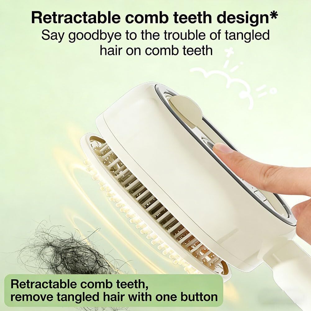 YACO SteamGlow Electric Scalp Massage & Straightening Brush